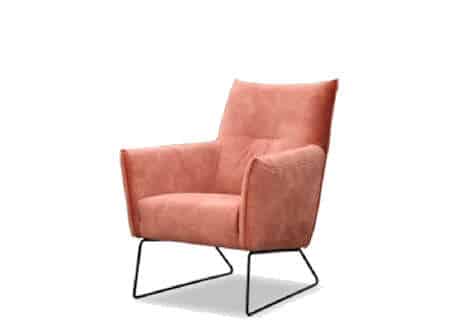 Angebote 8 Moderner rosa Sessel mit Metallbeinen, ideal für Wohnzimmer